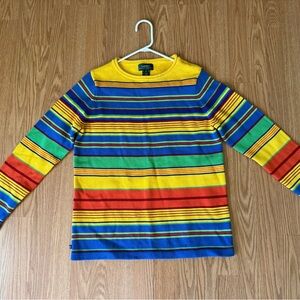 Lauren Ralph Lauren Women's Striped Pullover Sweater Multicolor Size S
